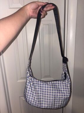 Blue Gingham Baggu Medium Crescent Shoulder Bag- UO Exclusive